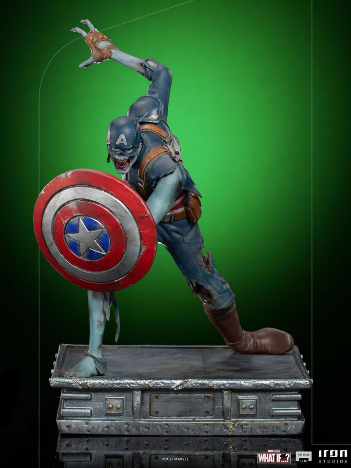 Iron Studios Marvel What If...? Zombie Captain America 1/10 Art Scale Statue