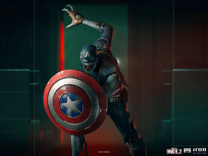 Iron Studios Marvel What If...? Zombie Captain America 1/10 Art Scale Statue