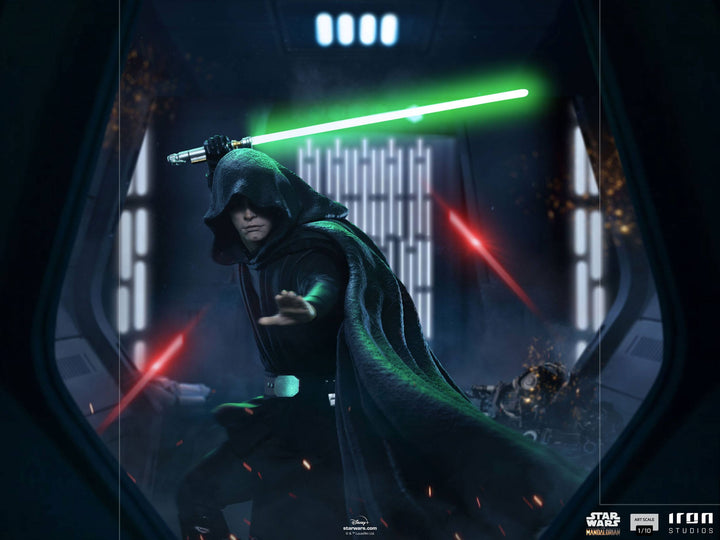 Iron Studios The Mandalorian Luke Skywalker Combat Version 1/10 Art Scale Statue