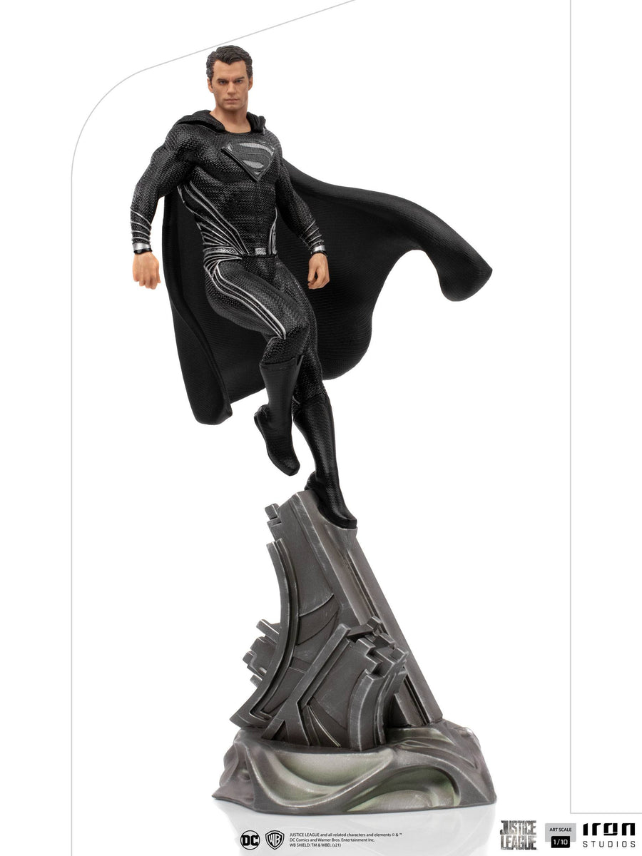 Iron Studios Zack Snyder's Justice League Art Scale Statue 1/10 Superman Black Suit 30 cm, Infinity Collectables