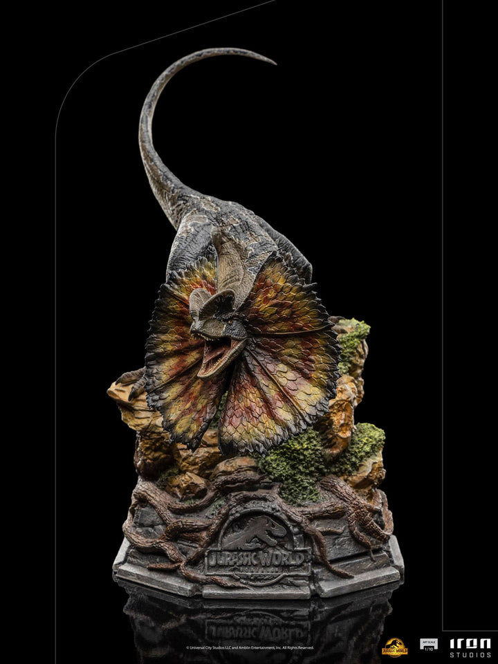 Iron Studios 1/10 Art Scale Statue Jurassic World Dominion Dilophosaurus, Infinity Collectables