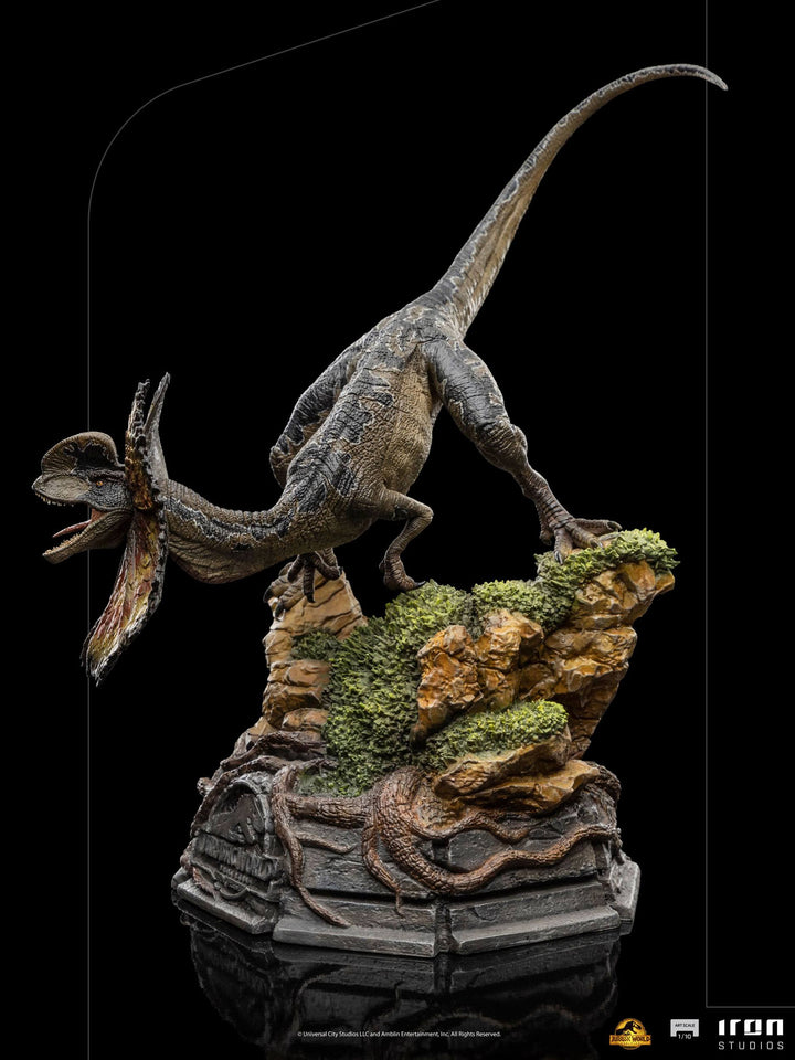 Iron Studios 1/10 Art Scale Statue Jurassic World Dominion Dilophosaurus, Infinity Collectables