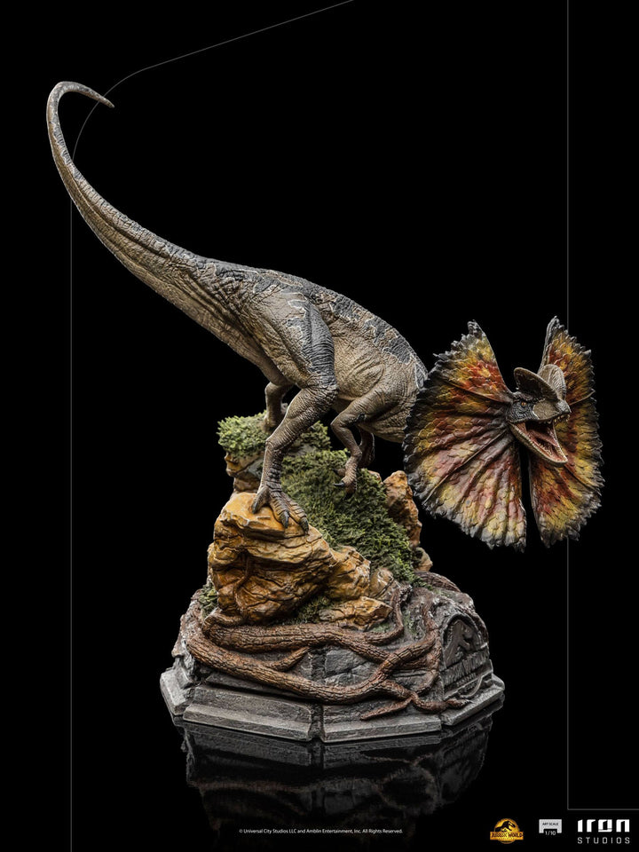 Iron Studios 1/10 Art Scale Statue Jurassic World Dominion Dilophosaurus, Infinity Collectables