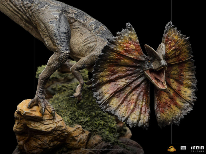 Iron Studios 1/10 Art Scale Statue Jurassic World Dominion Dilophosaurus, Infinity Collectables