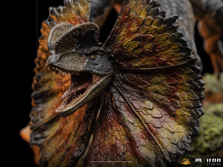 Iron Studios 1/10 Art Scale Statue Jurassic World Dominion Dilophosaurus, Infinity Collectables