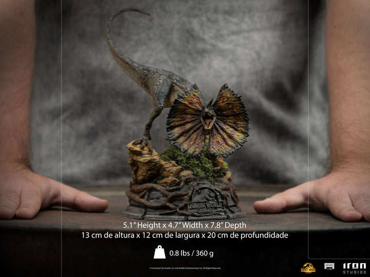 Iron Studios 1/10 Art Scale Statue Jurassic World Dominion Dilophosaurus, Infinity Collectables