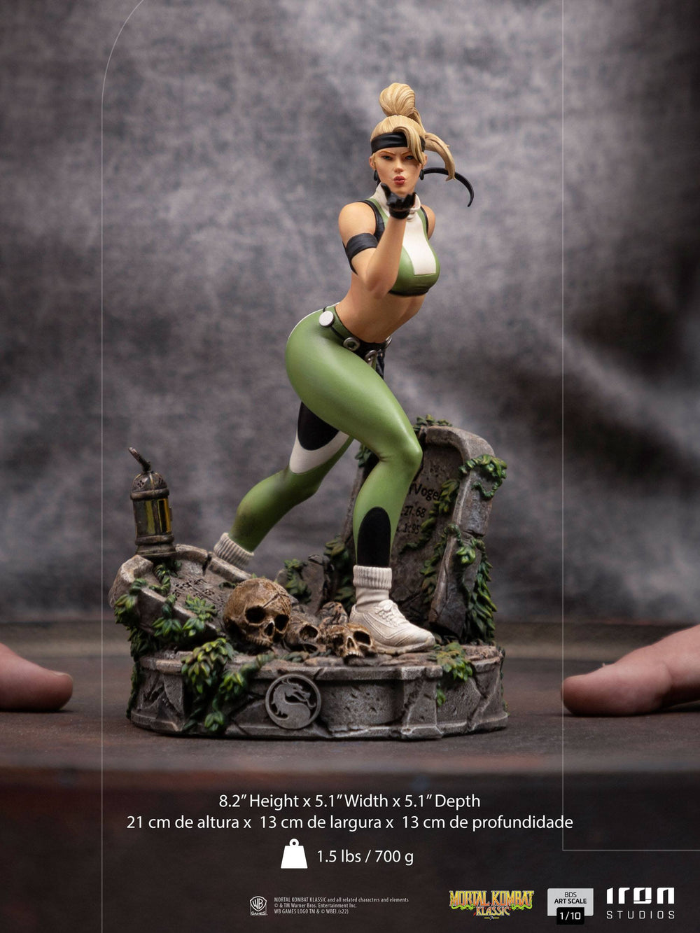 Iron Studios 1/10 Art Scale Statue Mortal Kombat Sonya Blade, Infinity Collectables