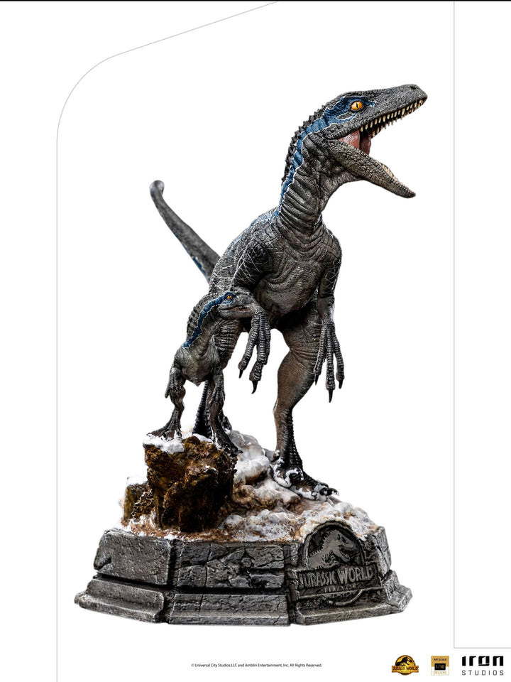 Iron Studios 1/10 Art Scale Statue Jurassic World Dominion Deluxe Blue and Beta, Infinity Collectables