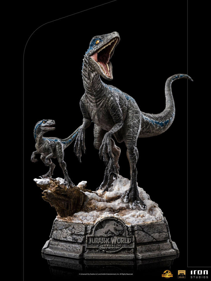 Iron Studios 1/10 Art Scale Statue Jurassic World Dominion Deluxe Blue and Beta, Infinity Collectables