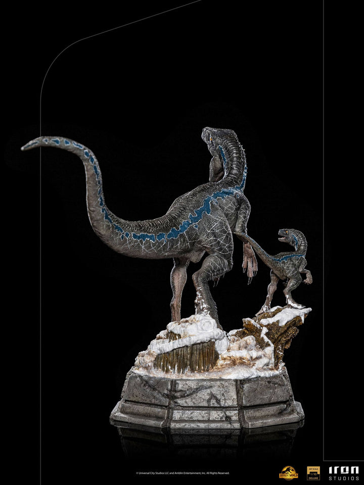 Iron Studios 1/10 Art Scale Statue Jurassic World Dominion Deluxe Blue and Beta, Infinity Collectables