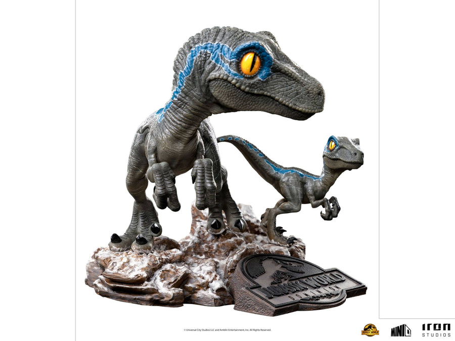 Iron Studios MiniCo Figure Jurassic World Dominion Blue and Beta, Infinity Collectables