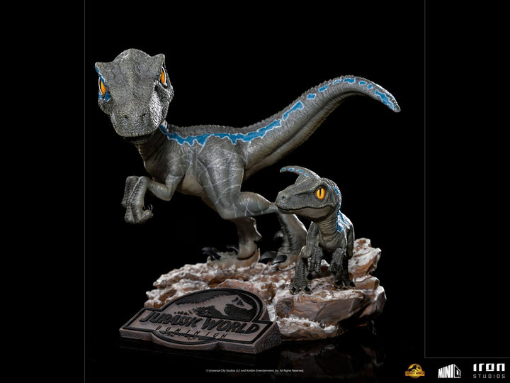 Iron Studios MiniCo Figure Jurassic World Dominion Blue and Beta, Infinity Collectables