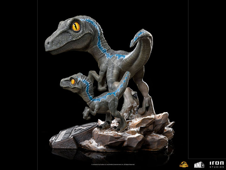 Iron Studios MiniCo Figure Jurassic World Dominion Blue and Beta, Infinity Collectables
