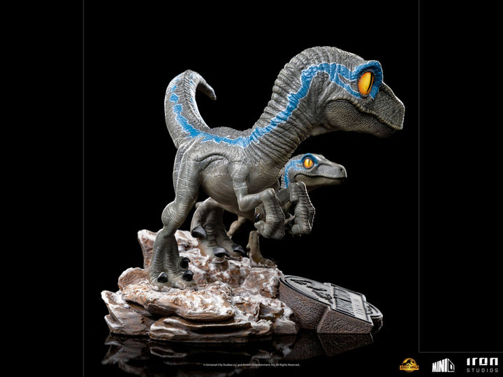 Iron Studios MiniCo Figure Jurassic World Dominion Blue and Beta, Infinity Collectables