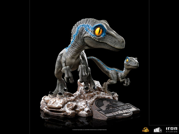 Iron Studios MiniCo Figure Jurassic World Dominion Blue and Beta, Infinity Collectables