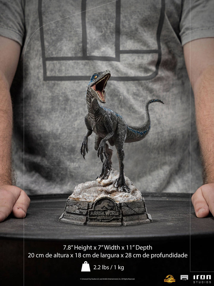 Iron Studios 1/10 Art Scale Statue Jurassic World Dominion Blue, Infinity Collectables