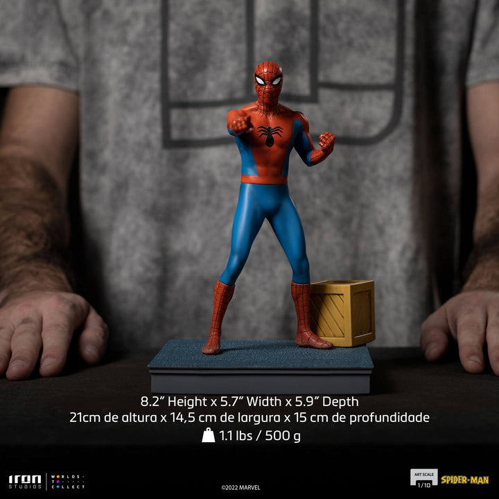 Iron Studios 1/10 Art Scale Marvel Comics Spider-Man (60s Animated Series)