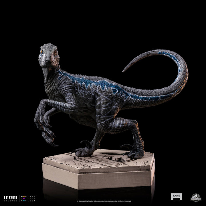 Iron Studios Jurassic Park Icons Velociraptor Blue (B) Statue