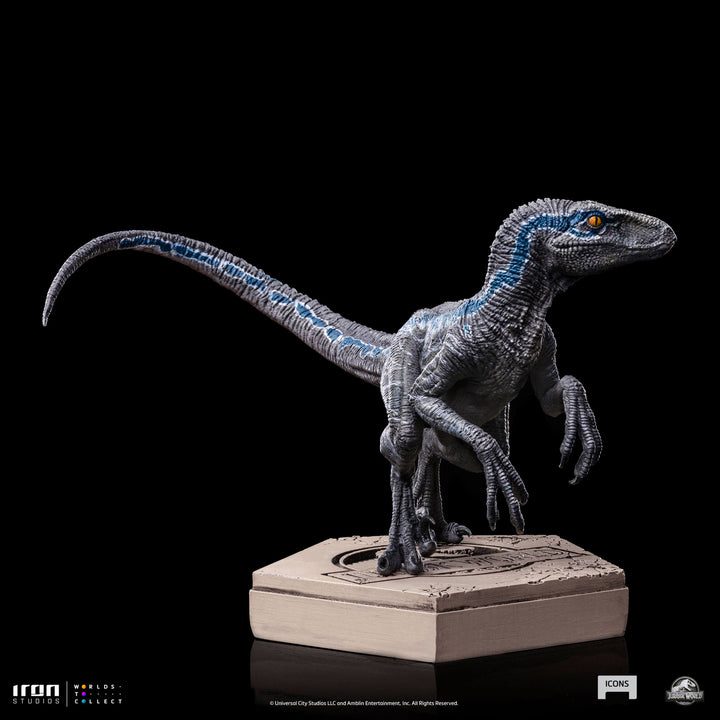 Iron Studios Jurassic Park Icons Velociraptor Blue (B) Statue