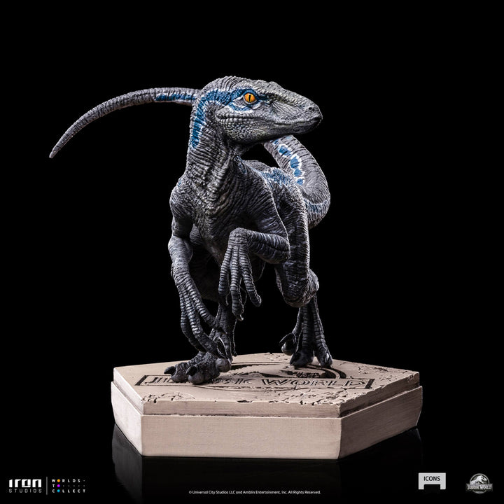 Iron Studios Jurassic Park Icons Velociraptor Blue (B) Statue