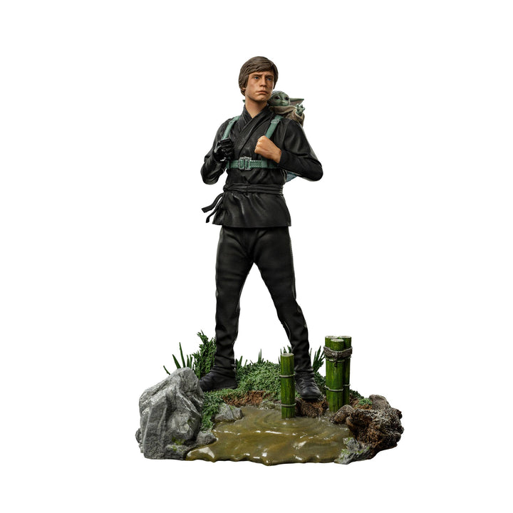 Iron Studios Star Wars The Book of Boba Fett Luke Skywalker and Grogu Training 1/10 Art Scale Limited Edition Statue