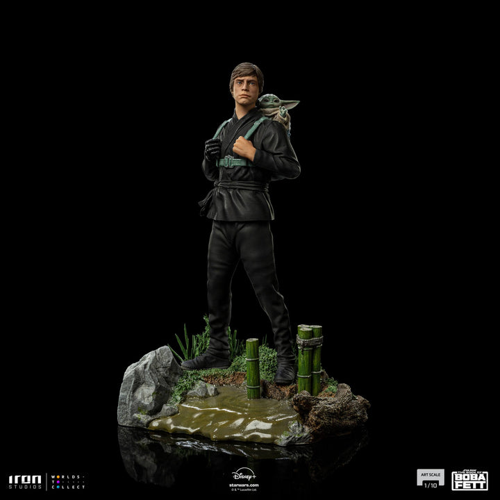 Iron Studios Star Wars The Book of Boba Fett Luke Skywalker and Grogu Training 1/10 Art Scale Limited Edition Statue