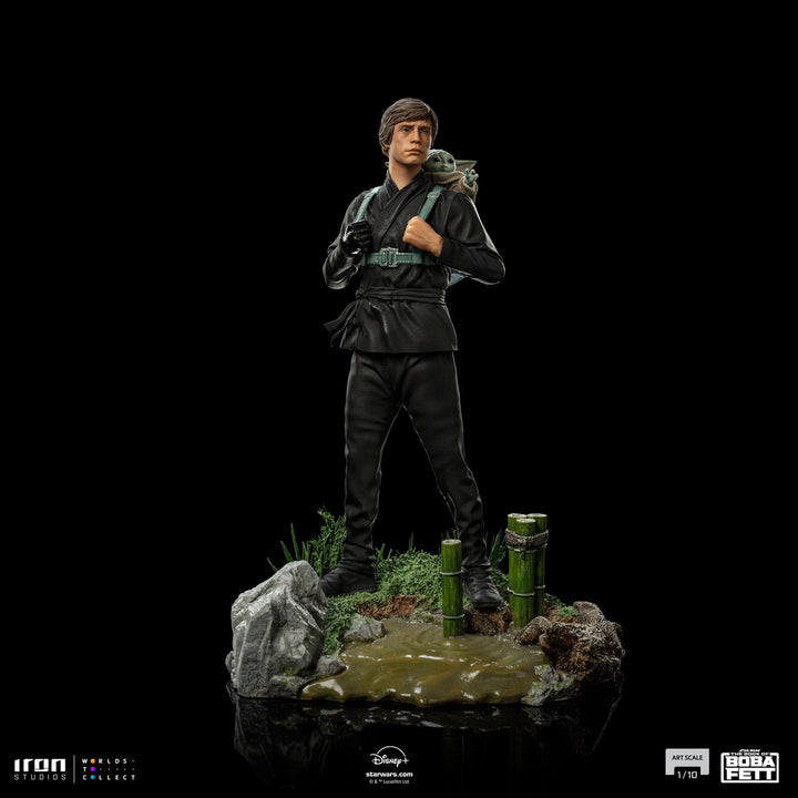 Iron Studios Star Wars The Book of Boba Fett Luke Skywalker and Grogu Training 1/10 Art Scale Limited Edition Statue