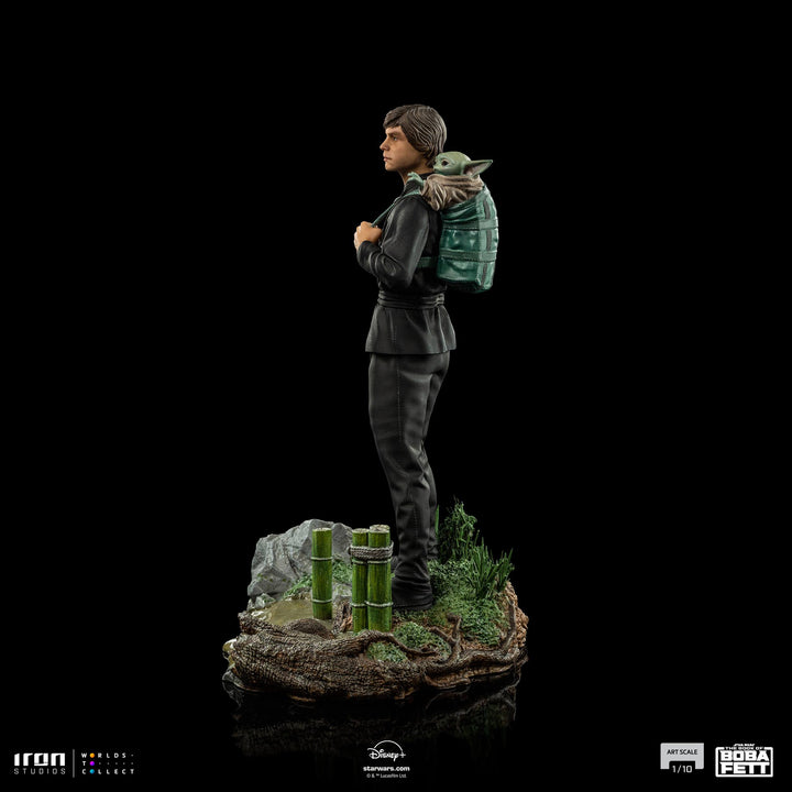 Iron Studios Star Wars The Book of Boba Fett Luke Skywalker and Grogu Training 1/10 Art Scale Limited Edition Statue