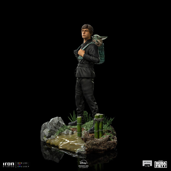 Iron Studios Star Wars The Book of Boba Fett Luke Skywalker and Grogu Training 1/10 Art Scale Limited Edition Statue
