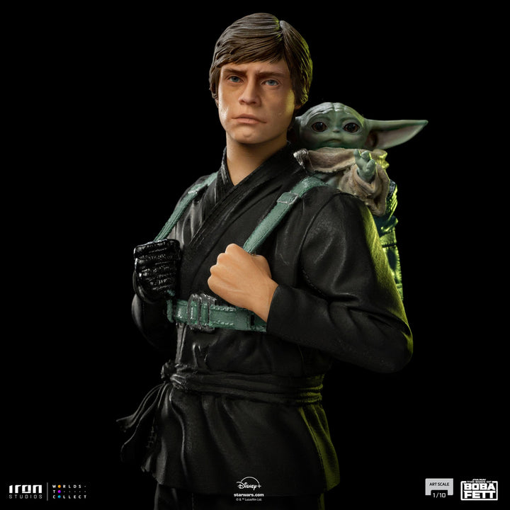 Iron Studios Star Wars The Book of Boba Fett Luke Skywalker and Grogu Training 1/10 Art Scale Limited Edition Statue