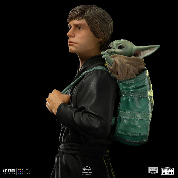 Iron Studios Star Wars The Book of Boba Fett Luke Skywalker and Grogu Training 1/10 Art Scale Limited Edition Statue