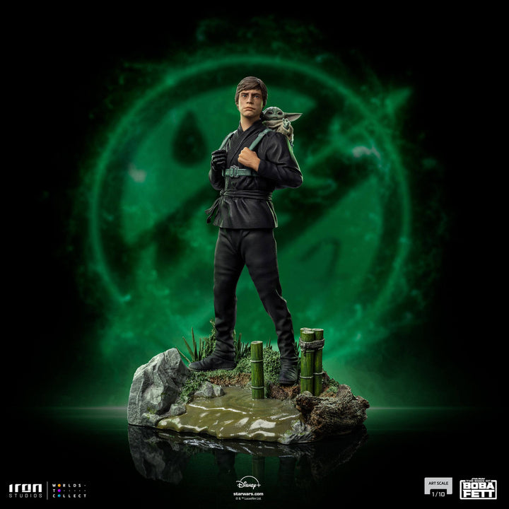 Iron Studios Star Wars The Book of Boba Fett Luke Skywalker and Grogu Training 1/10 Art Scale Limited Edition Statue