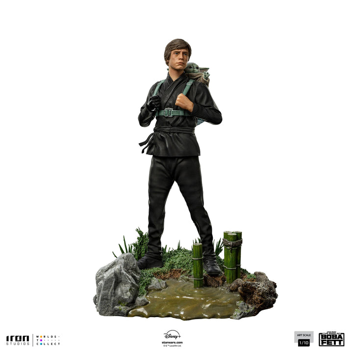 Iron Studios Star Wars The Book of Boba Fett Luke Skywalker and Grogu Training 1/10 Art Scale Limited Edition Statue