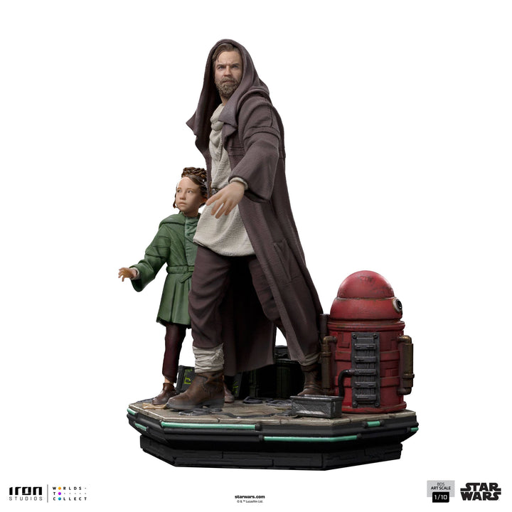 Iron Studios Star Wars Obi-Wan Kenobi Obi-Wan and Young Leia Deluxe 1/10 Art Scale Limited Edition Statue