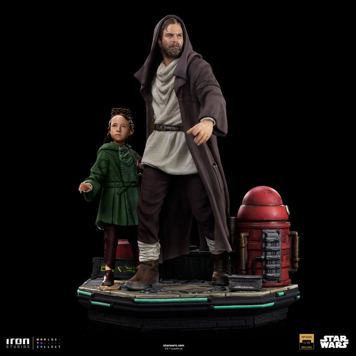Iron Studios Star Wars Obi-Wan Kenobi Obi-Wan and Young Leia Deluxe 1/10 Art Scale Limited Edition Statue
