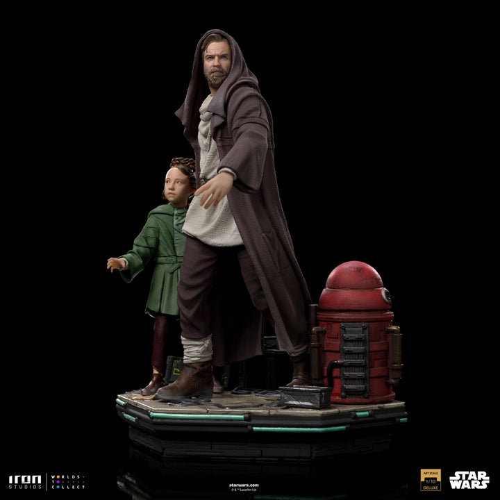 Iron Studios Star Wars Obi-Wan Kenobi Obi-Wan and Young Leia Deluxe 1/10 Art Scale Limited Edition Statue