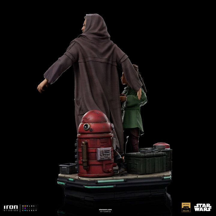 Iron Studios Star Wars Obi-Wan Kenobi Obi-Wan and Young Leia Deluxe 1/10 Art Scale Limited Edition Statue