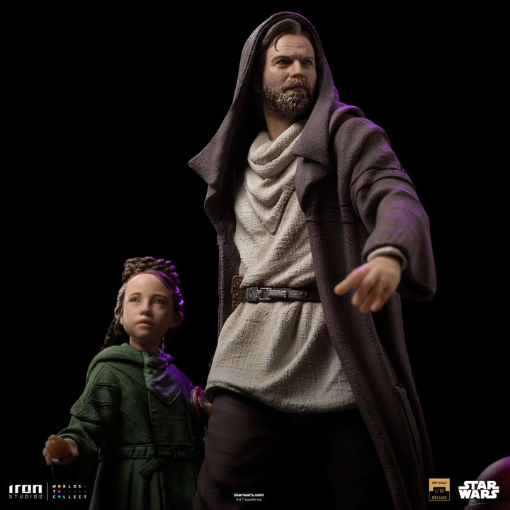 Iron Studios Star Wars Obi-Wan Kenobi Obi-Wan and Young Leia Deluxe 1/10 Art Scale Limited Edition Statue