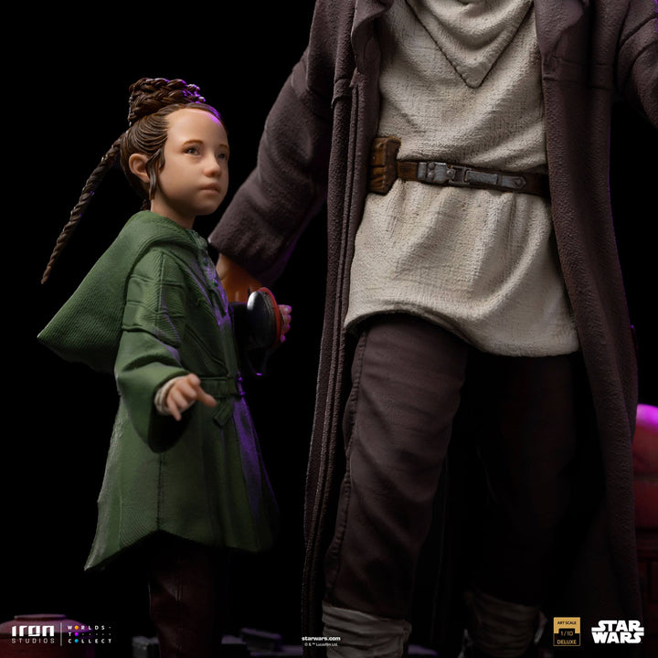 Iron Studios Star Wars Obi-Wan Kenobi Obi-Wan and Young Leia Deluxe 1/10 Art Scale Limited Edition Statue