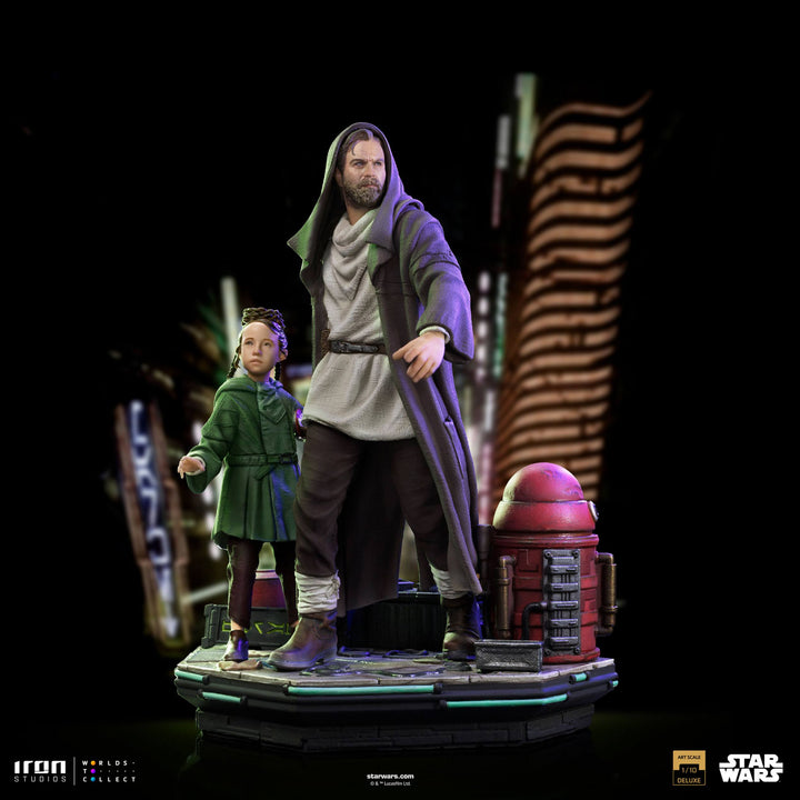 Iron Studios Star Wars Obi-Wan Kenobi Obi-Wan and Young Leia Deluxe 1/10 Art Scale Limited Edition Statue