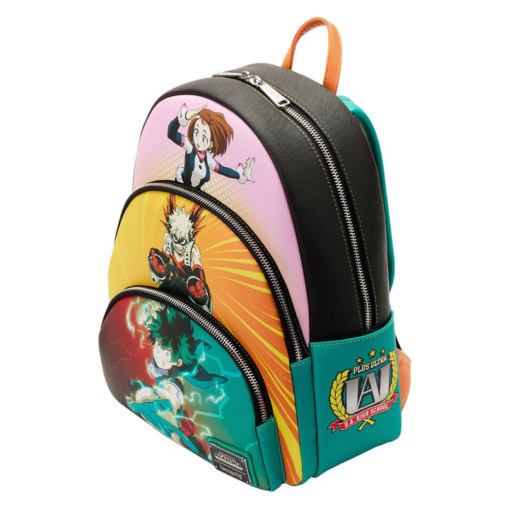 Loungefly My Hero Academia Triple Pocket Scene Mini Backpack