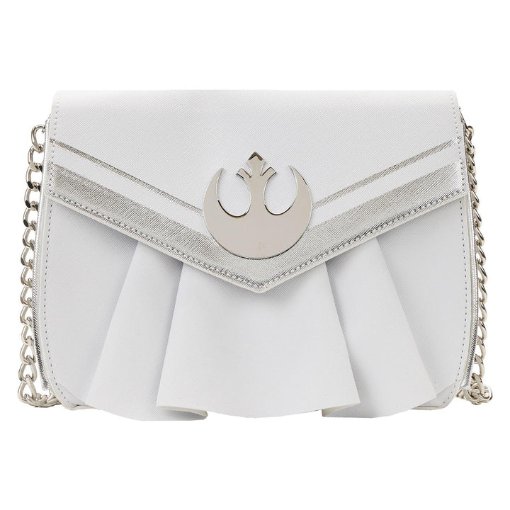 Loungefly Star Wars Princess Leia White Cosplay Chain Strap Crossbody Bag