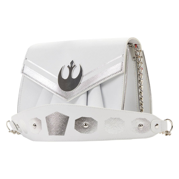 Loungefly Star Wars Princess Leia White Cosplay Chain Strap Crossbody Bag