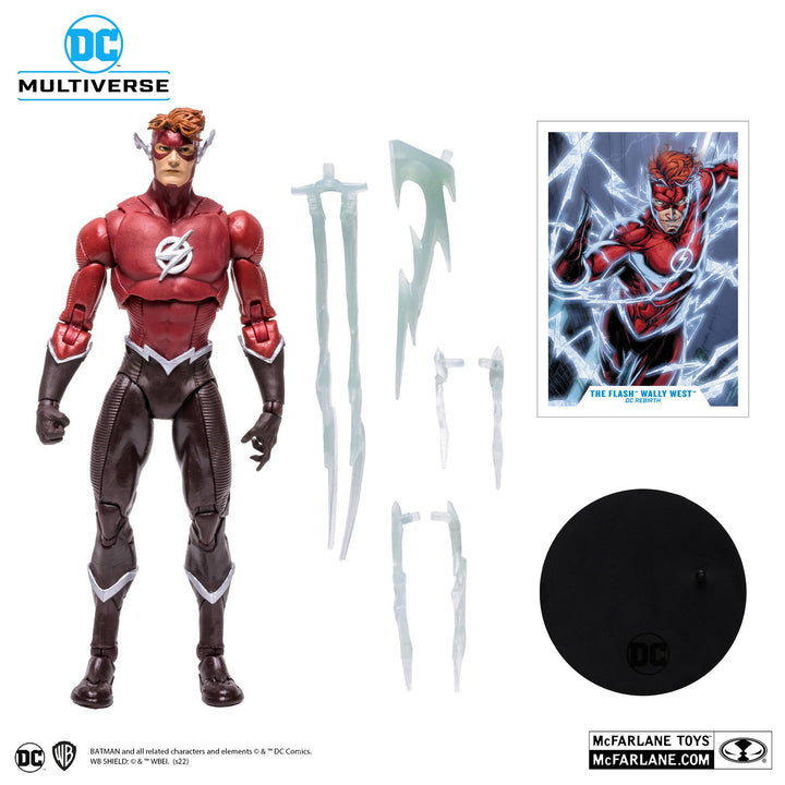 McFarlane DC Multiverse 7In - The Flash (Wally West - Red Suit) Action Figure, Infinity Collectables