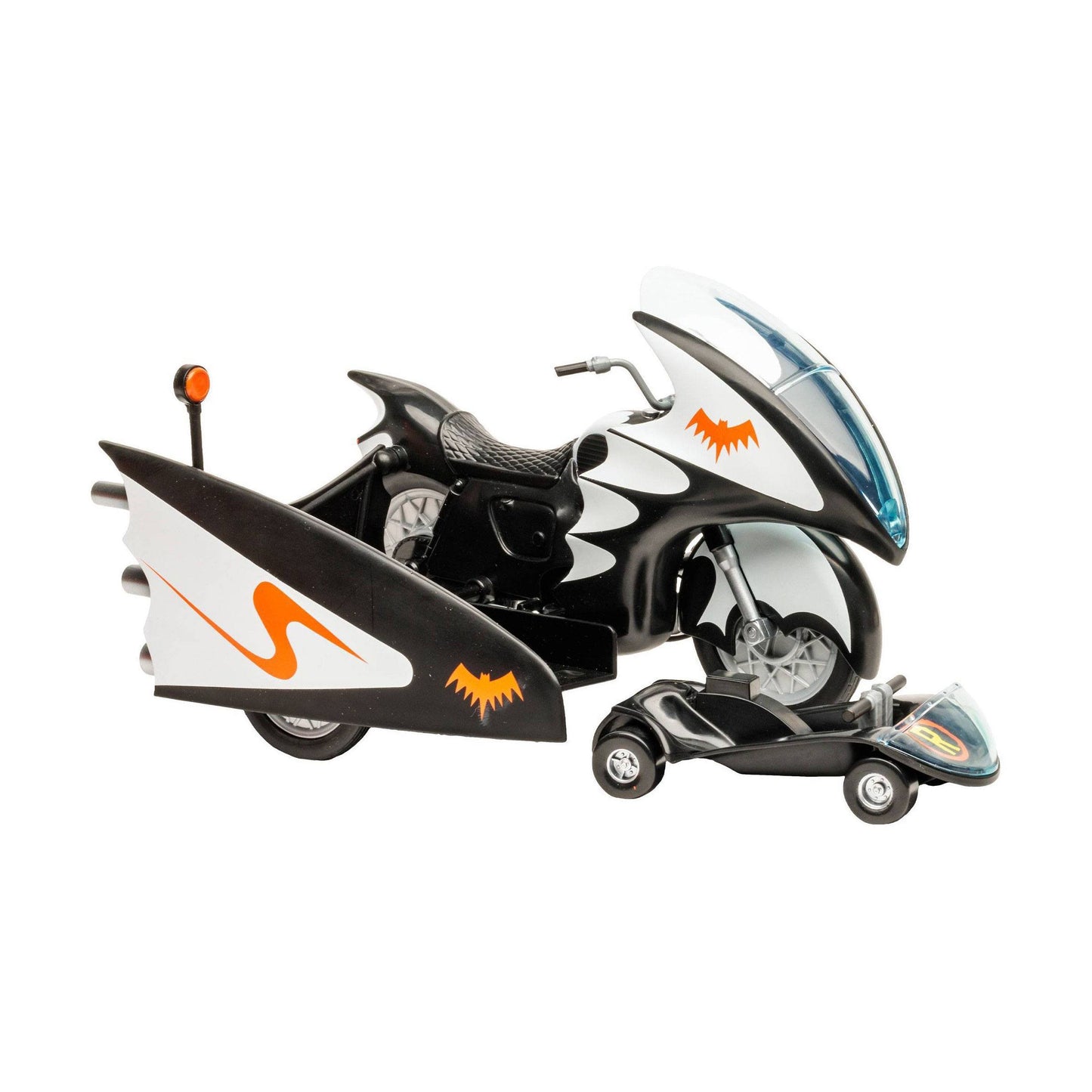 McFarlane DC Retro 1966 Batcycle with Side Car