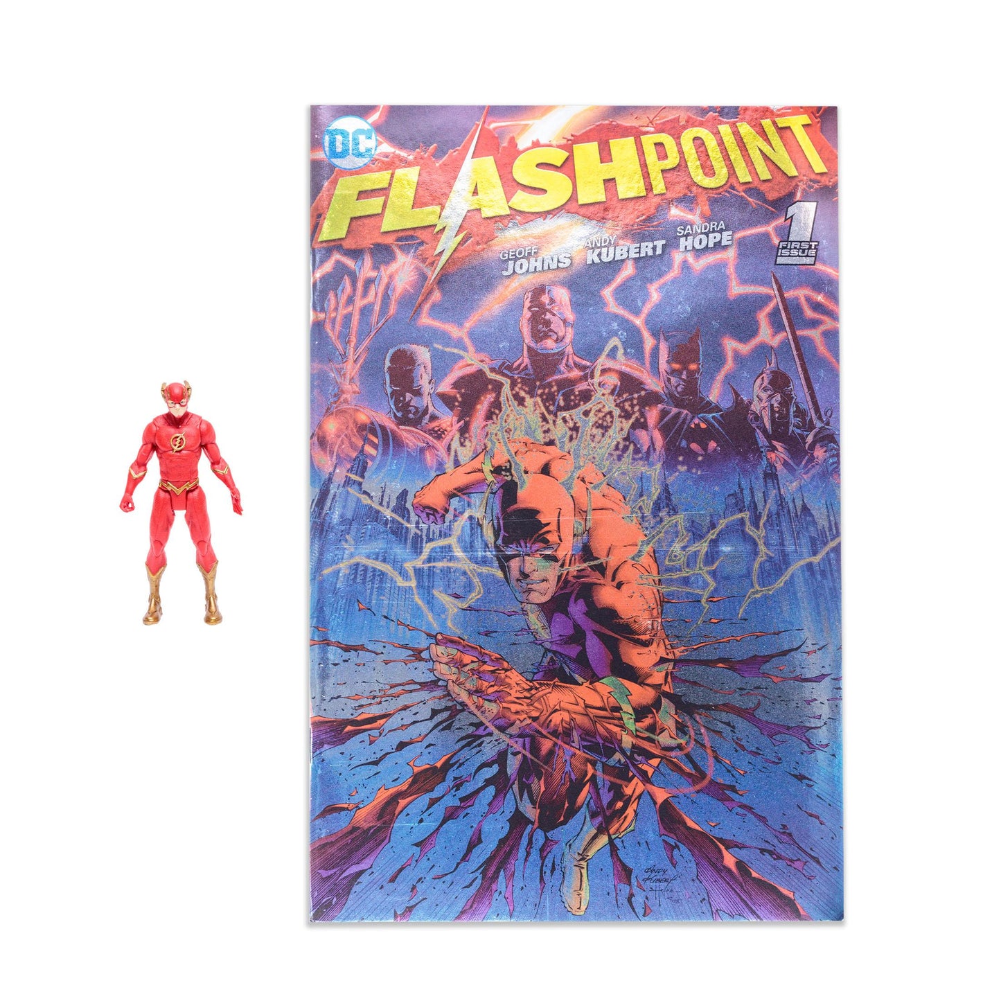 DC Direct Page Punchers Action Figure The Flash (Flashpoint) Metallic Cover Variant (SDCC)