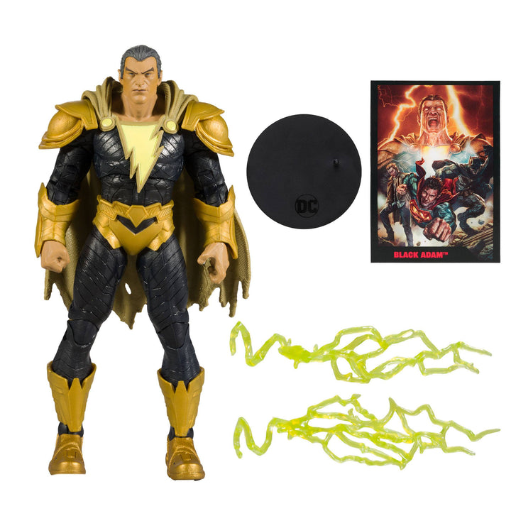 McFarlane Toys 7" Black Adam Action Figure with Black Adam Comic (Page Punchers)