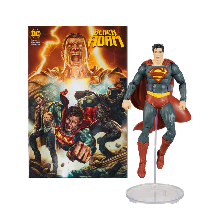 McFarlane Toys 7" Superman Action Figure with Black Adam Comic (Page Punchers), Infinity Collectables