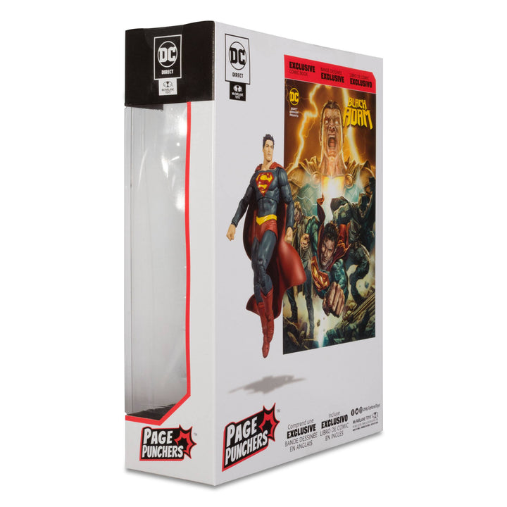 McFarlane Toys 7" Superman Action Figure with Black Adam Comic (Page Punchers), Infinity Collectables