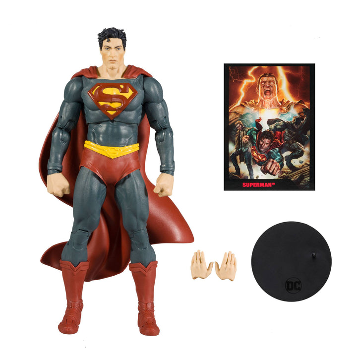 McFarlane Toys 7" Superman Action Figure with Black Adam Comic (Page Punchers), Infinity Collectables